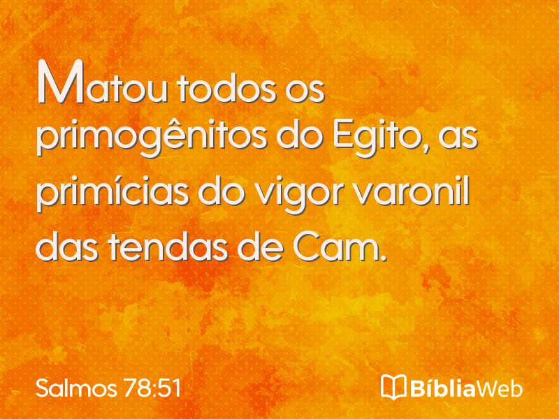 Salmos 78:51 em imagem para compartilhar