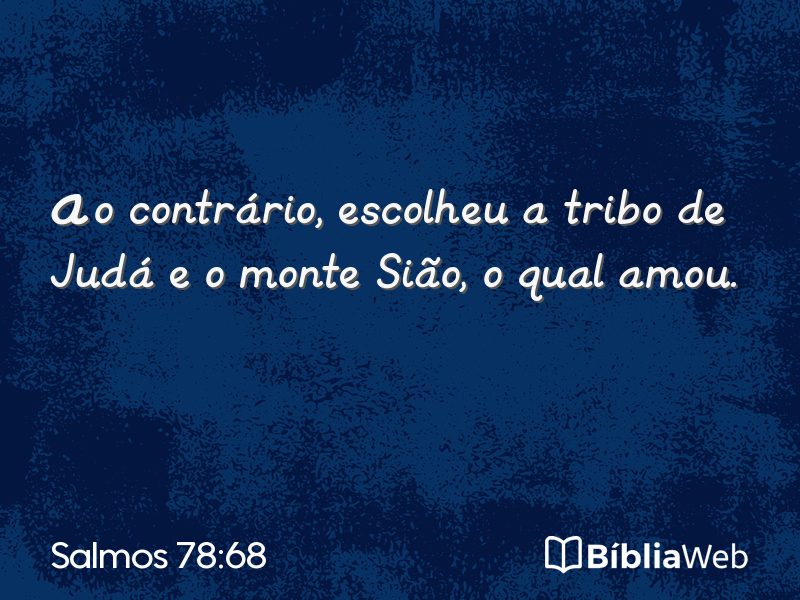 Salmos 78:68 em imagem para compartilhar