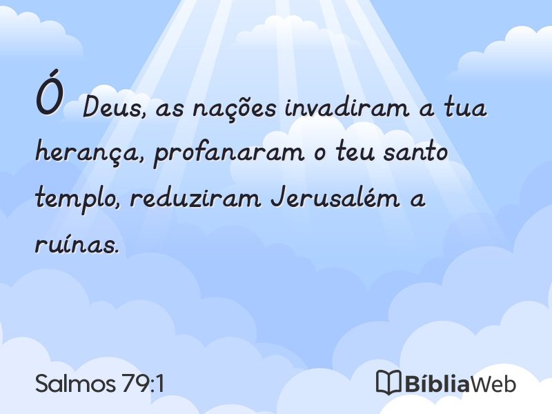 Salmos 79:1 em imagem para compartilhar