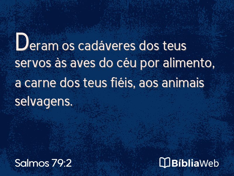 Salmos 79:2 em imagem para compartilhar