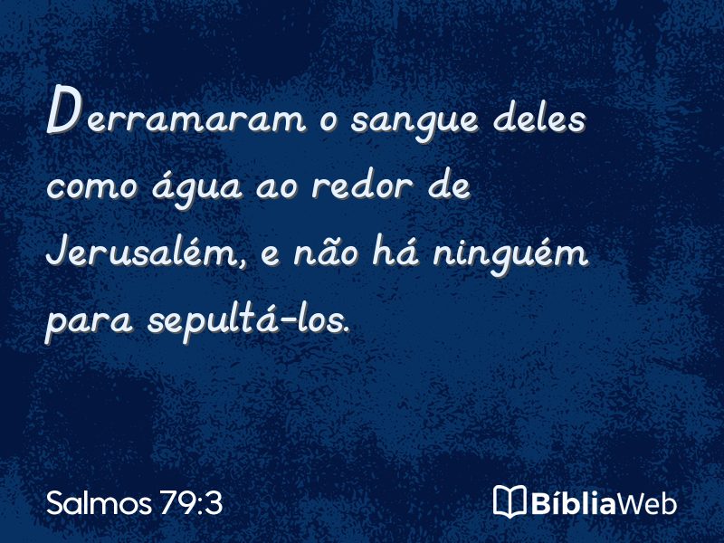 Salmos 79:3 em imagem para compartilhar