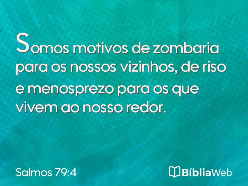 Salmos 79:4 em imagem para compartilhar