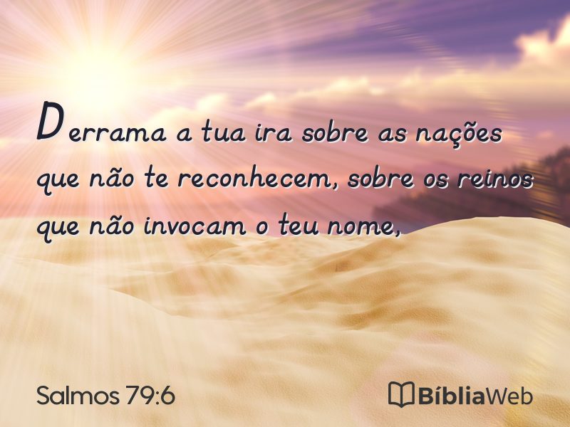 Salmos 79:6 em imagem para compartilhar
