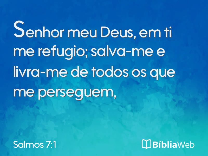 Salmos 7:1 em imagem para compartilhar