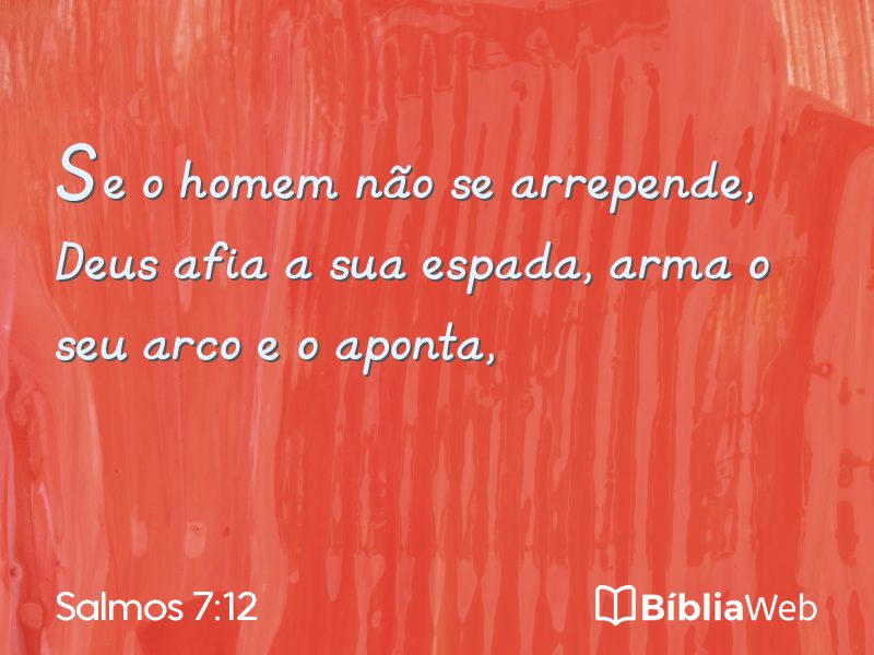 Salmos 7:12 em imagem para compartilhar