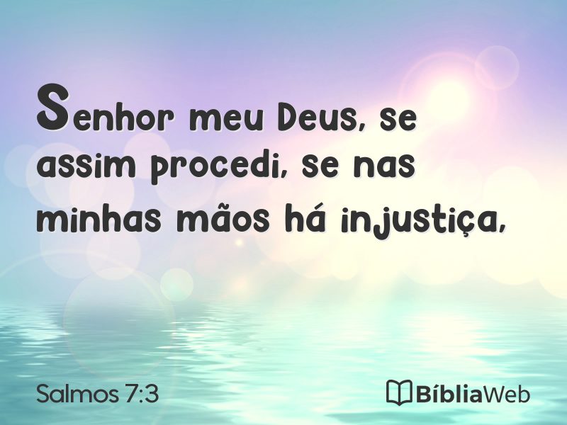 Salmos 7:3 em imagem para compartilhar