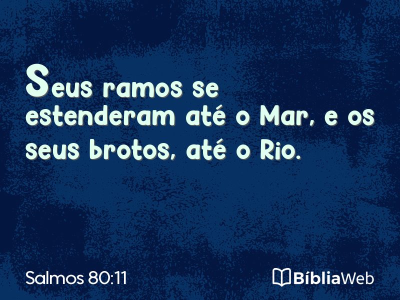 Salmos 80:11 em imagem para compartilhar