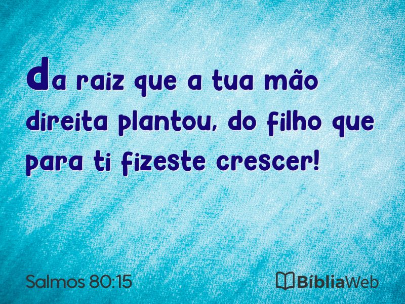 Salmos 80:15 em imagem para compartilhar