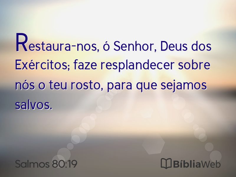 Salmos 80:19 em imagem para compartilhar