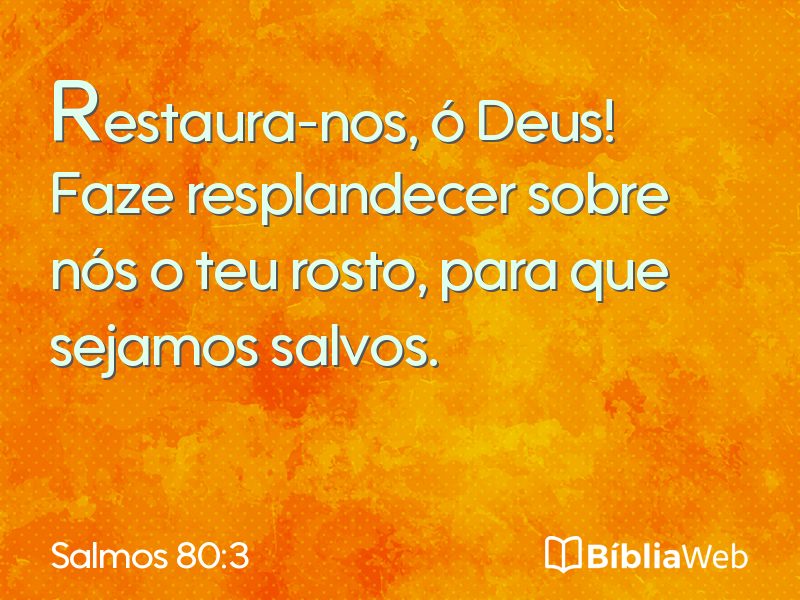 Salmos 80:3 em imagem para compartilhar