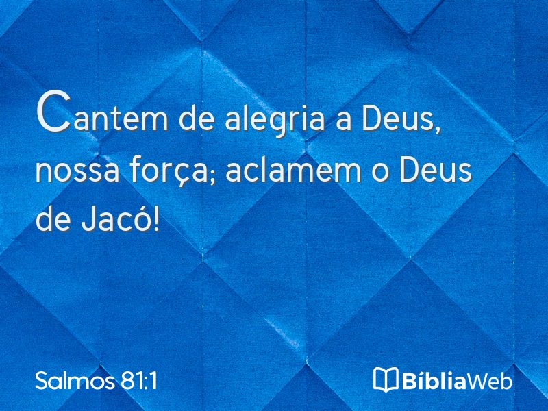 Salmos 81:1 em imagem para compartilhar