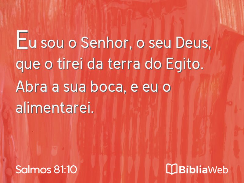 Salmos 81:10 em imagem para compartilhar