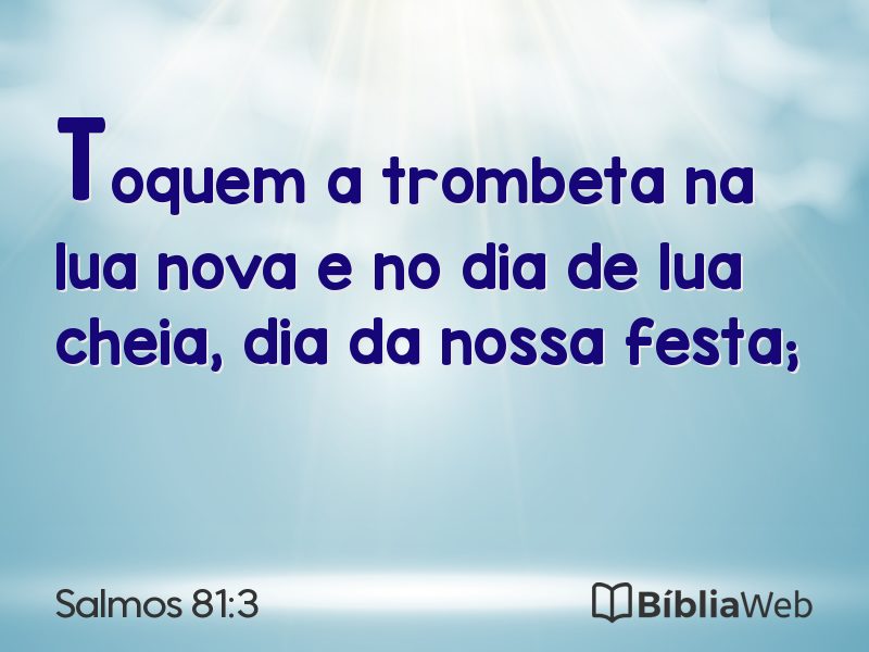 Salmos 81:3 em imagem para compartilhar