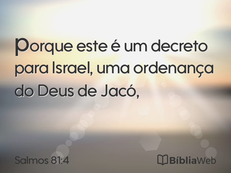 Salmos 81:4 em imagem para compartilhar