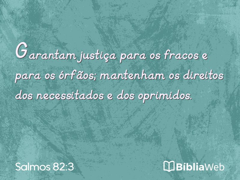 Salmos 82:3 em imagem para compartilhar