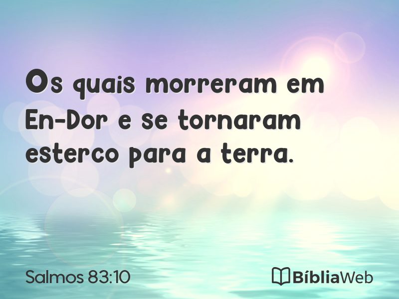 Salmos 83:10 em imagem para compartilhar