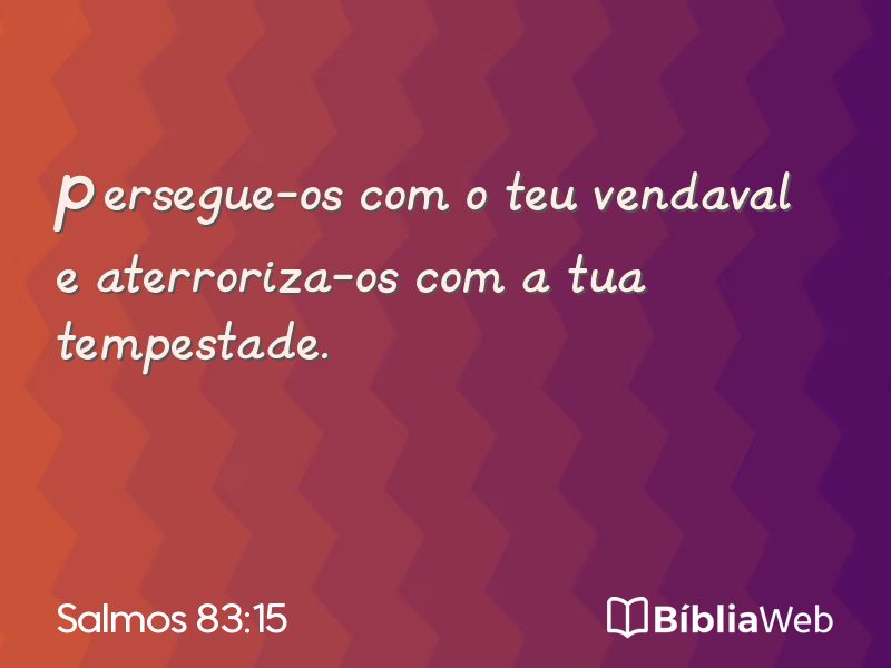 Salmos 83:15 em imagem para compartilhar
