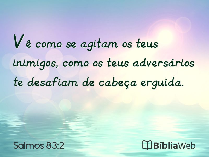 Salmos 83:2 em imagem para compartilhar