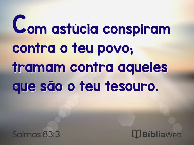 Salmos 83:3 em imagem para compartilhar