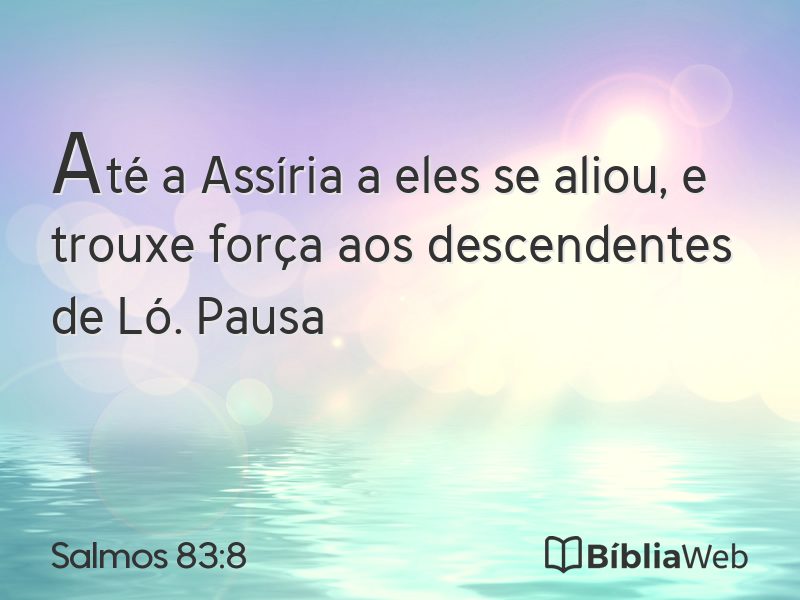 Salmos 83:8 em imagem para compartilhar