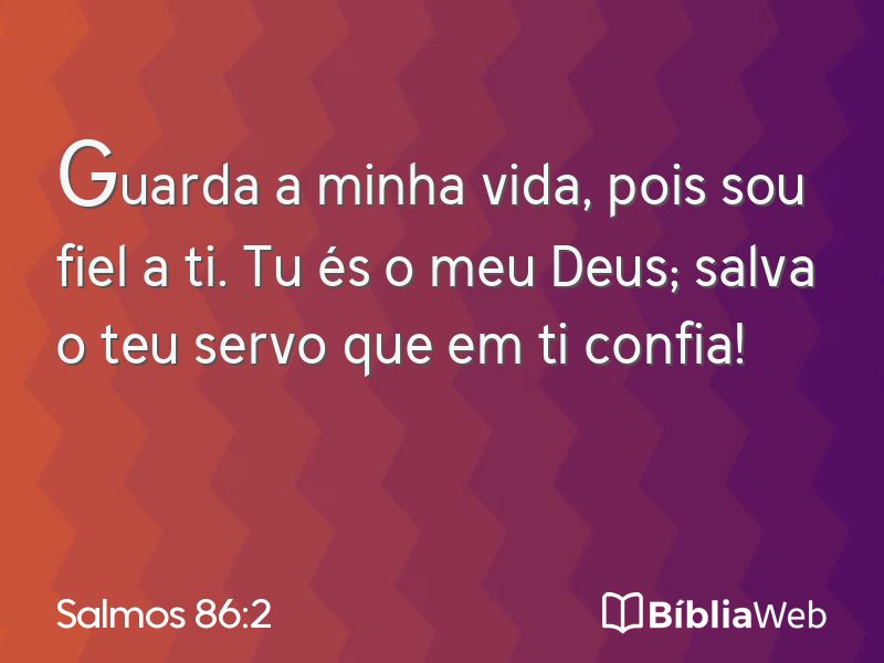 Salmos 86:2 em imagem para compartilhar