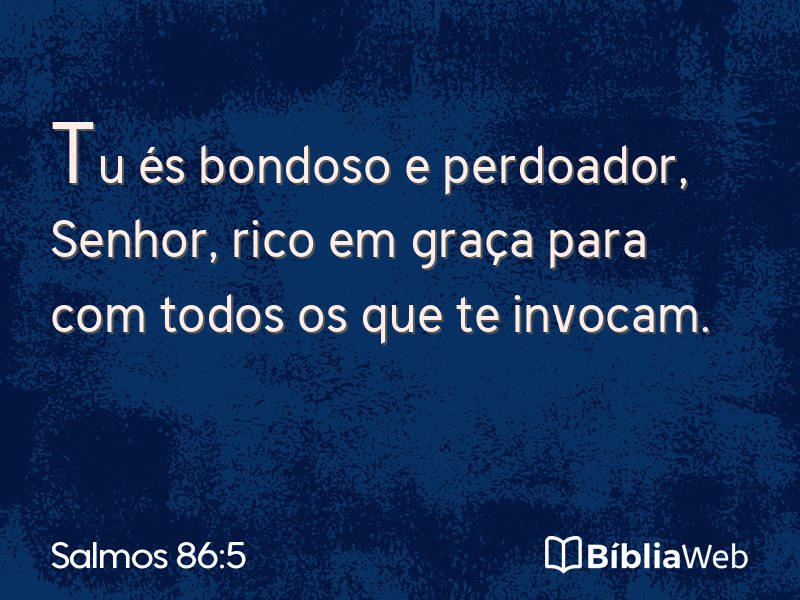Salmos 86:5 em imagem para compartilhar