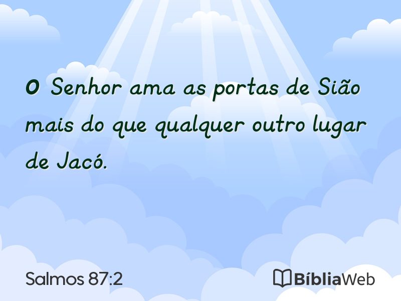 Salmos 87:2 em imagem para compartilhar