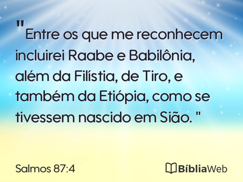 Salmos 87:4 em imagem para compartilhar