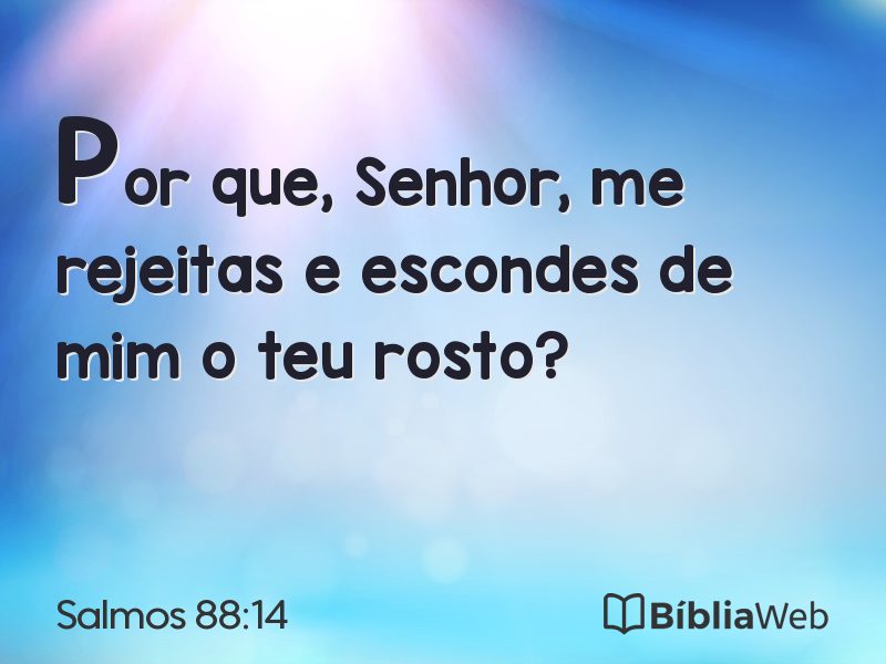 Salmos 88:14 em imagem para compartilhar