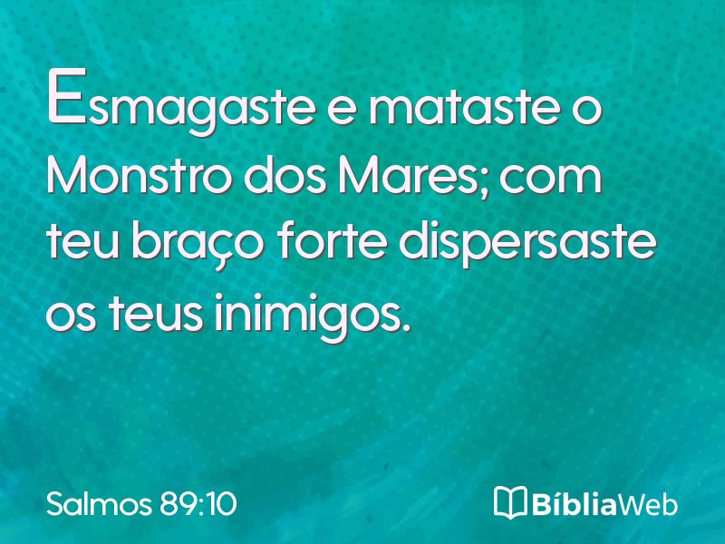 Salmos 89:10 em imagem para compartilhar