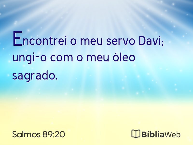 Salmos 89:20 em imagem para compartilhar
