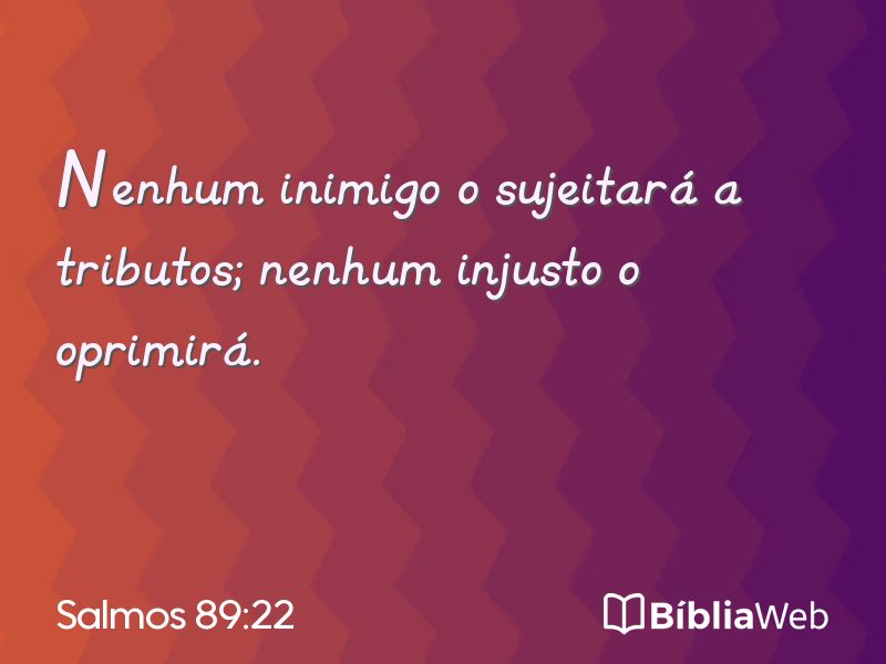 Salmos 89:22 em imagem para compartilhar