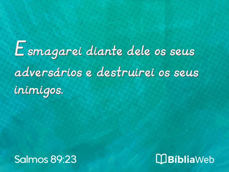 Salmos 89:23 em imagem para compartilhar