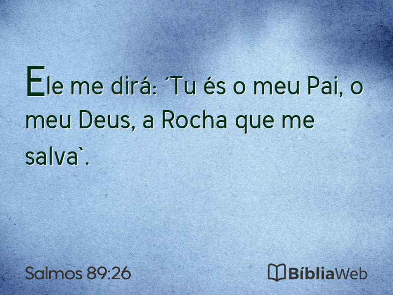 Salmos 89:26 em imagem para compartilhar