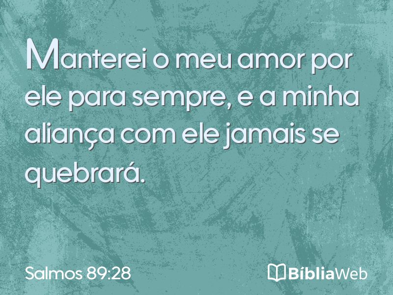 Salmos 89:28 em imagem para compartilhar