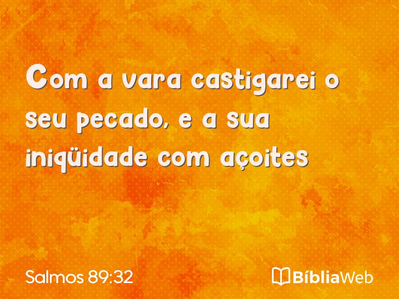Salmos 89:32 em imagem para compartilhar