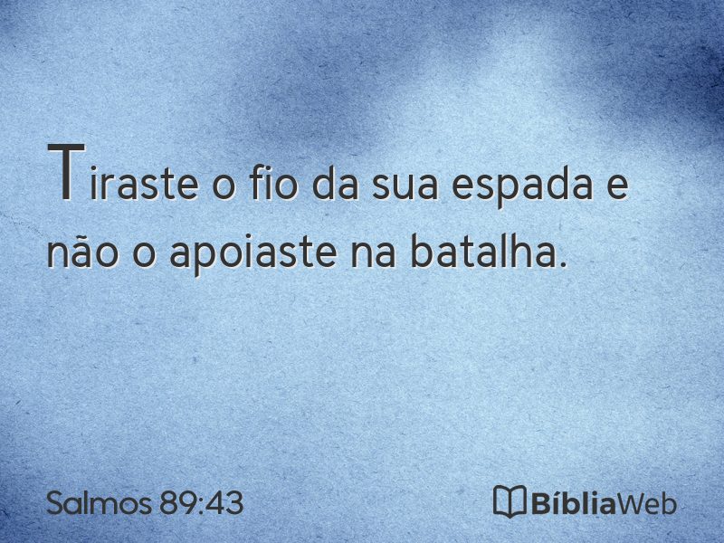 Salmos 89:43 em imagem para compartilhar