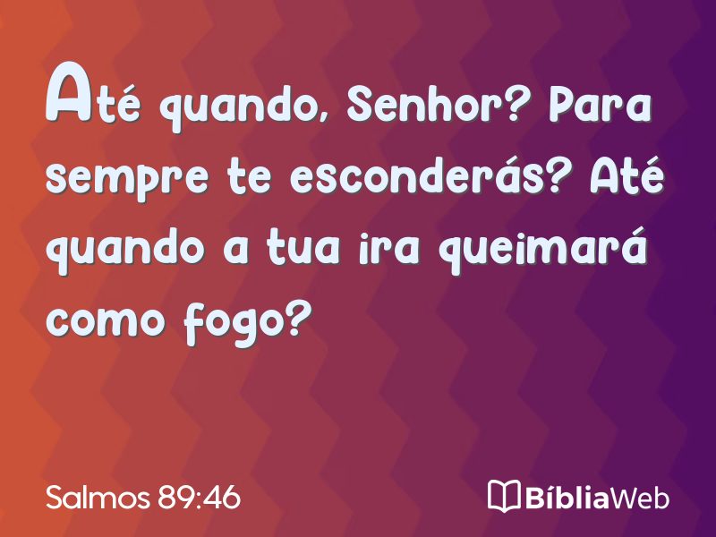 Salmos 89:46 em imagem para compartilhar