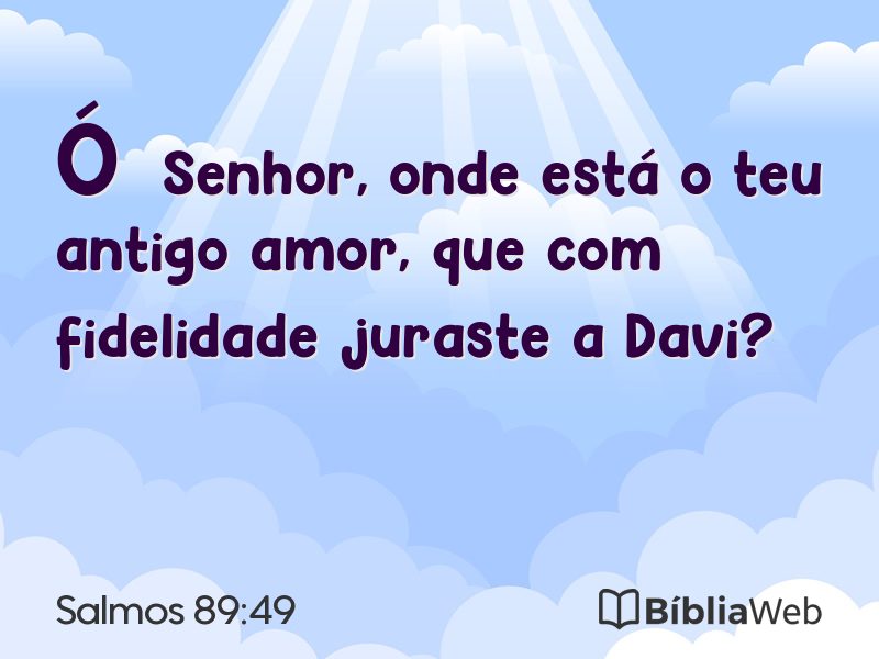 Salmos 89:49 em imagem para compartilhar
