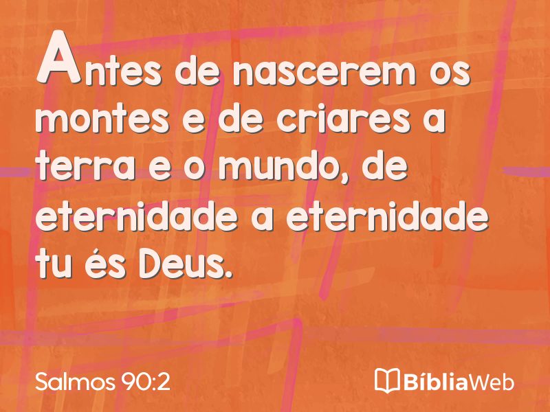 Salmos 90:2 em imagem para compartilhar
