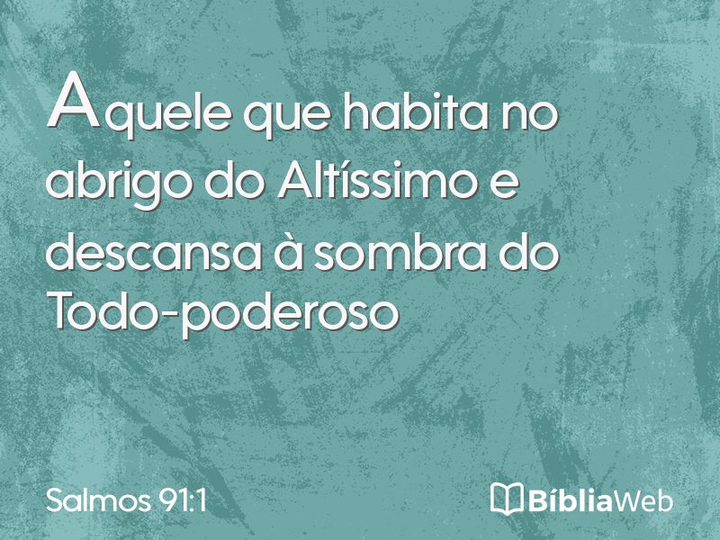 Salmos 91:1 em imagem para compartilhar