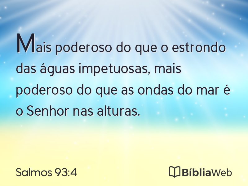 Salmos 93:4 em imagem para compartilhar