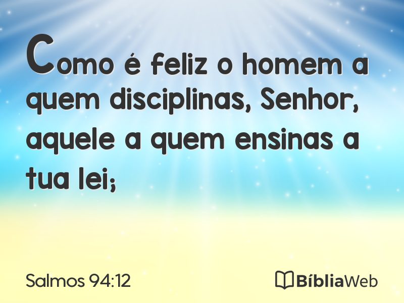 Salmos 94:12 em imagem para compartilhar