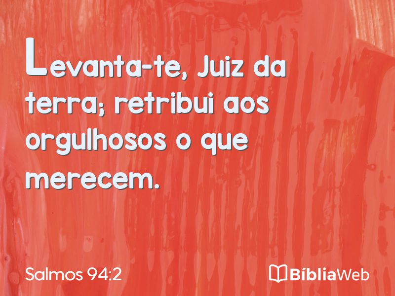 Salmos 94:2 em imagem para compartilhar