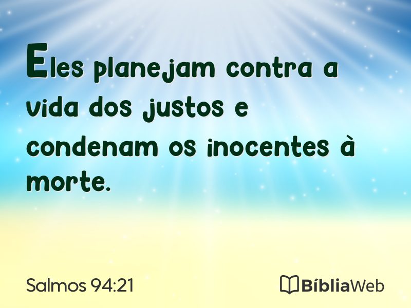 Salmos 94:21 em imagem para compartilhar