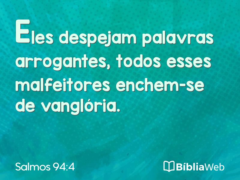Salmos 94:4 em imagem para compartilhar