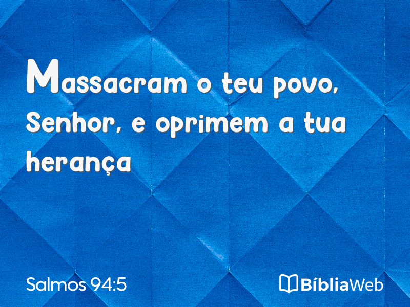 Salmos 94:5 em imagem para compartilhar