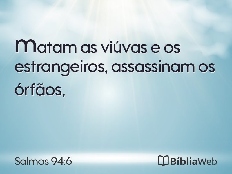 Salmos 94:6 em imagem para compartilhar