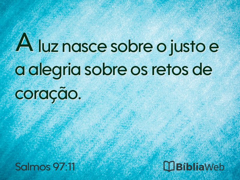 Salmos 97:11 em imagem para compartilhar