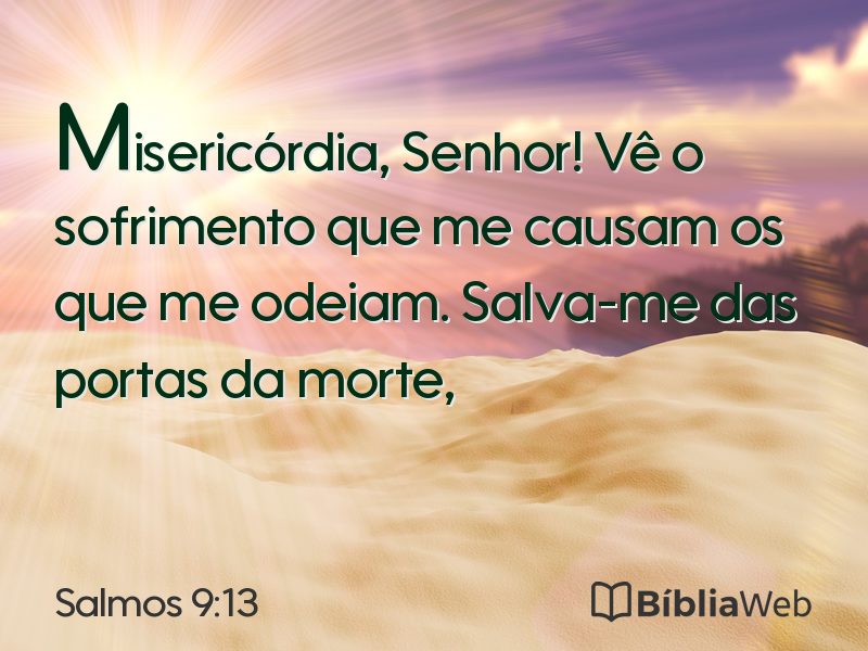 Salmos 9:13 em imagem para compartilhar